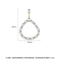 Fashion European And American Atmospheric Fashion Banquet Ladies Copper Inlaid Zircon Earrings Earrings main image 6