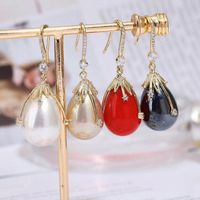 Fashion Long Drop Earrings Wholesale Sweet Earrings Micro-set Zircon Earrings main image 2