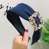 Korean Fashion Fabric Jewelry Wide Edge Hoop White Collar Women's Hair Band sku image 3