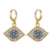 Fashion Jewelry Small Diamond Devil's Eye Earrings Turkish Earrings Alloy Earrings Earrings sku image 1