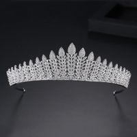 Jinse Huasheng Bandeau Européen Et Américain De Mode Mariée Couronne Cheveux Fermoir Pave Branche Forme Banquet Cheveux Accessoires En Gros Cadeau sku image 1