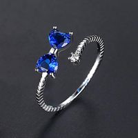 Ring Fashion Korean Simple Lady Bow Opening Adjustable Ring Jewelry Gift Trendy sku image 3