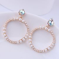 925 Argent Pin Mode Coréenne Douce Simple Perle Boucles D&#39;oreilles En Gros Nhsc204337 main image 1