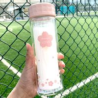 Simple Double-layer High Borosilicate Glass With Tea Compartment Portable Sports Glass Cup For Making Tea Anti-scalding Cup main image 4
