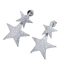 Pendientes Brillantes De Cobre Con Forma De Estrella De Circonitas Lucky Star main image 3