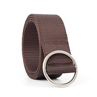 Basic Round Iron Unisex Leather Belts sku image 4