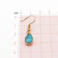 Jewelry Petite Water Drops Natural Stone Ear Studs Crystal Buds Earrings Spar Earrings Druzy main image 6