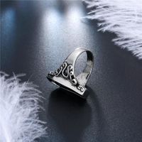 Vintage Silver Ring Dripping Open Grim Reaper Ring main image 4