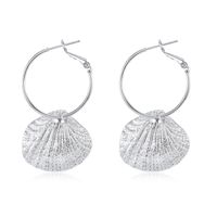 New Fashion Natural Shell Earrings Silver Shell Earrings Earrings Wholesale main image 5