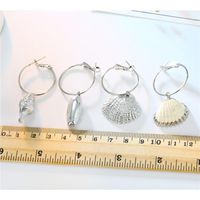 New Fashion Natural Shell Earrings Silver Shell Earrings Earrings Wholesale main image 3