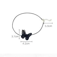 Butterfly Cotton Choker Neck Chain Collar Short Butterfly Necklace Clavicle Chain Jewelry main image 3