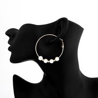 New Fashion Exaggerated Pearl Earrings Large Earrings Wholesale main image 5