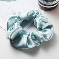 Korean Simple Fashion Satin Fabric Hair Ring Elastic Head Rope Solid Color Cheap Hair Ring Wholesale main image 5