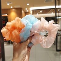 Eugen Yarn Large Intestine Hair Ring For Women Solid Color Simple Tie Hair Elastic Band Hair Rope Holster Hair Accessories main image 3