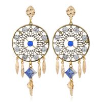 Bohemian Jewelry Geometric Long Diamond Tassel Earrings For Women Earrings sku image 1