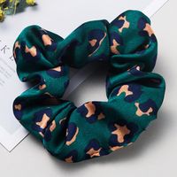 Fashion Leopard Fabric Hair Band Korean Large Hair Rope Cheap Rubber Band Head Rope Wholesale sku image 1