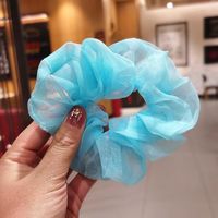Eugen Yarn Large Intestine Hair Ring For Women Solid Color Simple Tie Hair Elastic Band Hair Rope Holster Hair Accessories sku image 3