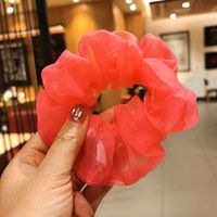 Eugen Yarn Large Intestine Hair Ring For Women Solid Color Simple Tie Hair Elastic Band Hair Rope Holster Hair Accessories sku image 5