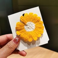 Children&#39;s Daisy Hairpin Girl Princess Cute Wool Small Hairpin Hairpin Clip Back Head Top Clip sku image 7