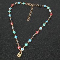 New Fashion Devil Eye Chain Wild Pentagram Pendant Clavicle Chain Necklace Women Wholesale main image 4