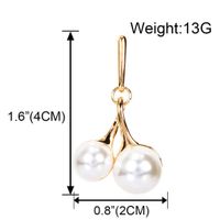 Explosion-like Pearl Cherry Earrings Korean Pearl Pendant main image 6