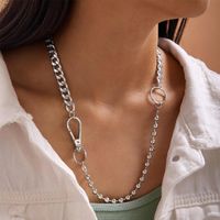 Großhandel Schmuck Einfacher Stil Geometrisch Metall Eisen Überzug Halskette main image 1