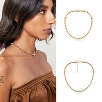 Wholesale Jewelry Simple Style Geometric Iron Plating Necklace main image 1