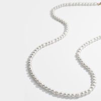 Korean Pearl Long Money Chain Simple Sweater Chain Large Pearl Beaded Necklace Wholesale main image 5