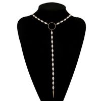 Korean New Fashion Pearl Necklace Pendant Clavicle Chain For Women Wholesale main image 2