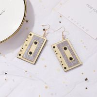 Korean New Fashion Exaggerated Acrylic Music Wild Earrings Women Wholesale main image 4