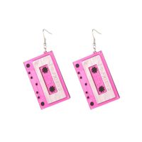 Korean New Fashion Exaggerated Acrylic Music Wild Earrings Women Wholesale main image 6