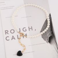 New Fashion Pearl Chain Pendant Bracelet Necklace Set Wholesale main image 4