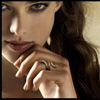 Fashion Irregular Dark Alloy Snake Ring With Jewelry Women main image 1