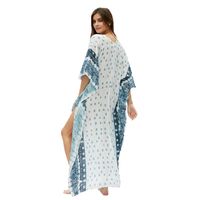 V-neck Muslim Robe Dress Women Wholesale Beach Holiday Casual Skirt sku image 1