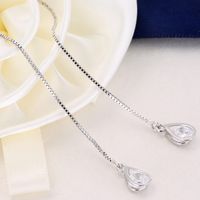Yi Wu Jewelry Korean Fashion Sweet Ol Water Drop Zirconia Ear Cord Wholesale main image 2