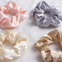 New Fashion Color Hair Ring Solid Color Satin Color Cheap Hair Ring Wholesale main image 4