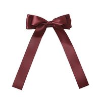 New Fashion Satin Double Sided Ribbon Ribbon Bow Hair Clip Solid Color Cheap Long Ribbon Wholesale main image 3