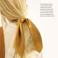 Grenz Überschreitende Europäische Und Amerikanische Neue Lange Satin Schlichte Dickdarm Haarring Streamer Print Weibliches Haar Großhandel 2021 main image 1