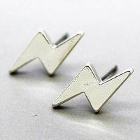 New Alloy Plating Simple Lightning Earrings Wholesale main image 4