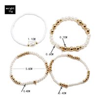 Sequin Imitation Pearl Mizhu Beach Seaside 4 Set Of 4 Bracelets For Women Wholesale main image 6