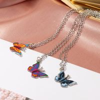 Jewelry Wholesale Fashion Colorful Butterfly Necklace Vintage Butterfly Necklace main image 2