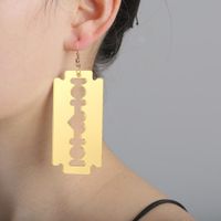 New Fashion Exaggerated Large Blade Earrings Female Wild Funny Earrings main image 1