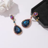 New Fashion Crystal Glass Diamond Long Drop Earrings For Women main image 6