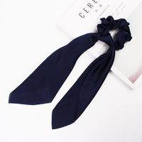 New Fashion Simple Ribbon Hairband Bow Satin Solid Color Long Ribbon Cheap Hairband Wholesale sku image 2