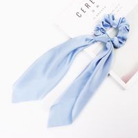 New Fashion Simple Ribbon Hairband Bow Satin Solid Color Long Ribbon Cheap Hairband Wholesale sku image 5