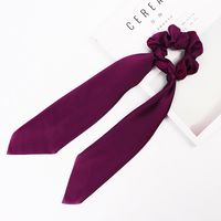 New Fashion Simple Ribbon Hairband Bow Satin Solid Color Long Ribbon Cheap Hairband Wholesale sku image 3