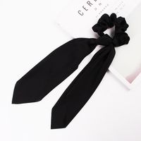 New Fashion Simple Ribbon Hairband Bow Satin Solid Color Long Ribbon Cheap Hairband Wholesale sku image 1