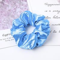 New Fashion Bright Color Satin Fabric Glitter Velvet Cheap Hair Ring Wholesale sku image 3
