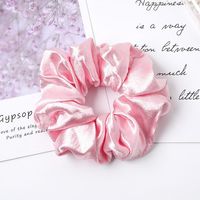 New Fashion Bright Color Satin Fabric Glitter Velvet Cheap Hair Ring Wholesale sku image 14