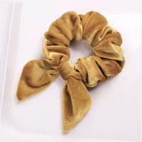 New Fashion Pointed Rabbit Ears Velvet Bow Cheap Hair Rope Wholesale sku image 13